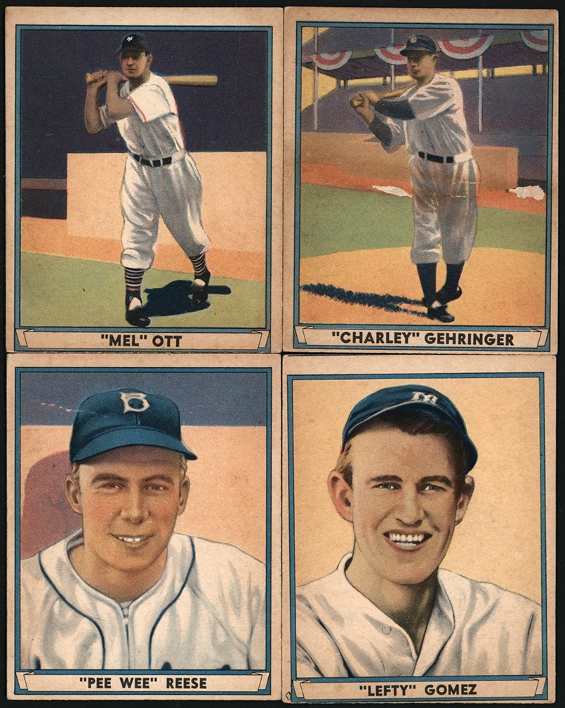 - 1941 Play Ball Collection (58) w/Mel Ott & Pee Wee Reese Rookie Card
