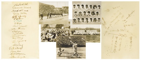 Japan - Earl Whitehill 1934 Tour of Japan Presentational Photo Album With Signatures