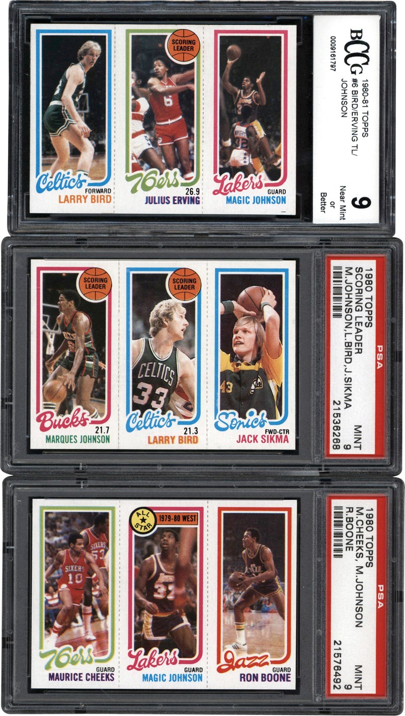 Basketball Cards - 1980-1981 Topps Basketball Complete Set Plus Graded Duplicates (191)
