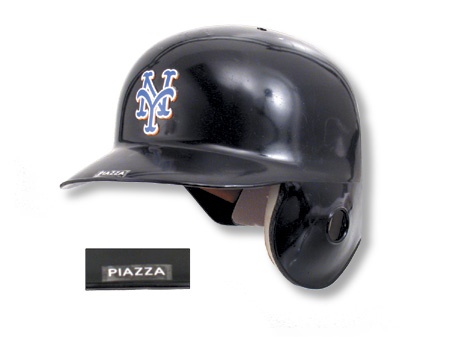 Baseball Equipment - 2002 Mike Piazza Game Worn Helmet