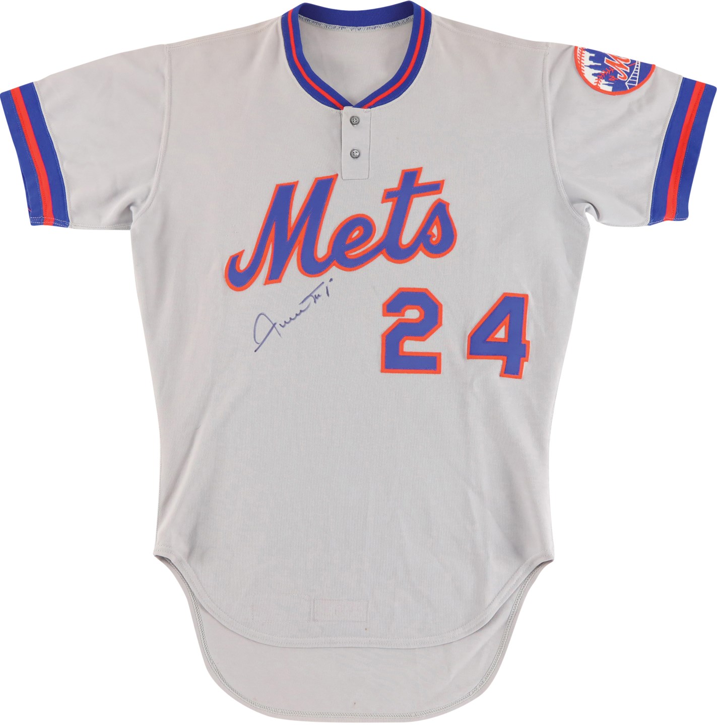 - 1978 Willie Mays New York Mets Signed Game Worn Coaches Jersey