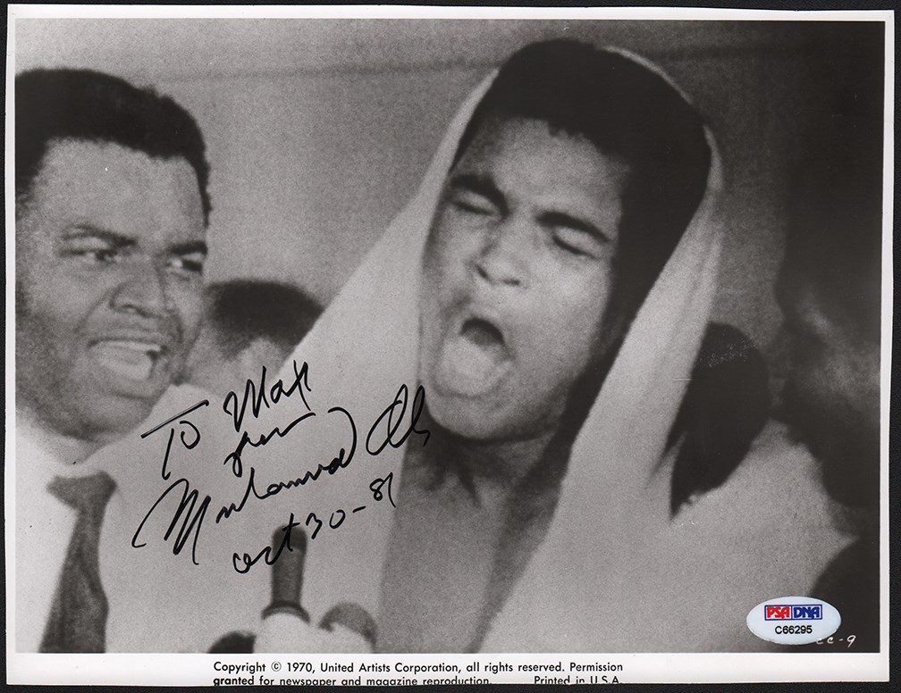 - Signed 1970 Muhammed Ali Photograph PSA/DNA