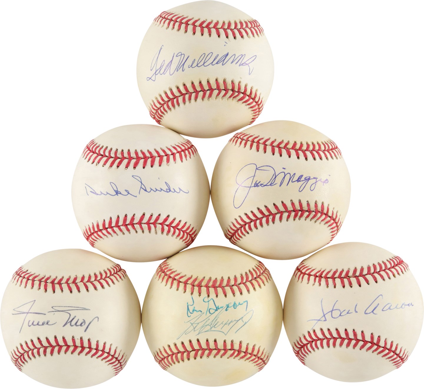 - Hall of Famers & Stars Signed Baseball Collection (67)