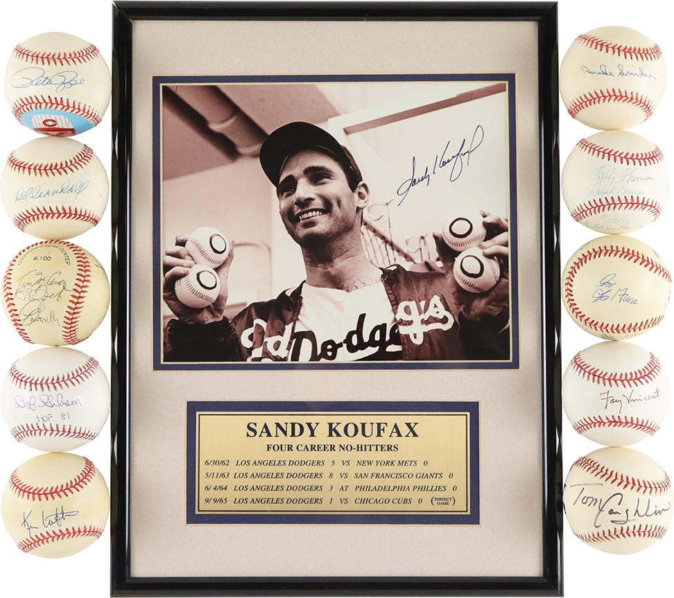 - Multi-Sport Collection of Mostly Autographs (39) with Sandy Koufax