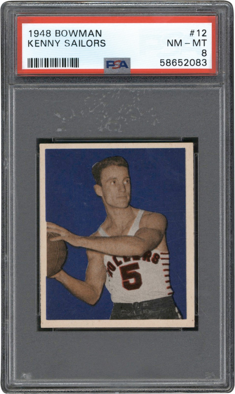 - 1948 Bowman Basketball  #12 Kenny Sailors PSA NM-MT 8