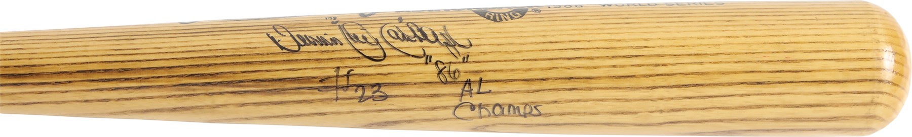 - 1986 "Oil Can" Boyd Autographed Game Issued World Series Bat