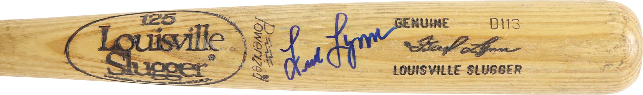 - 1980-83 Fred Lynn/Carl Yastrzemski Signed Game Used Bat