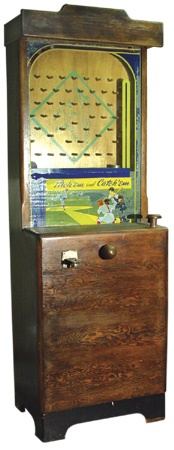 Coin Operated Machines - 1940’s Pitch ‘em & Catch ‘em Baseball Arcade Game