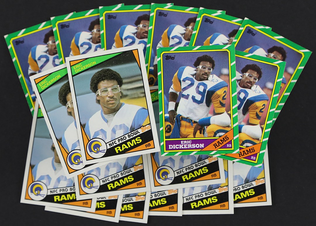 - 1984 & 1986 Topps Football Eric Dickerson Card Collection (50)