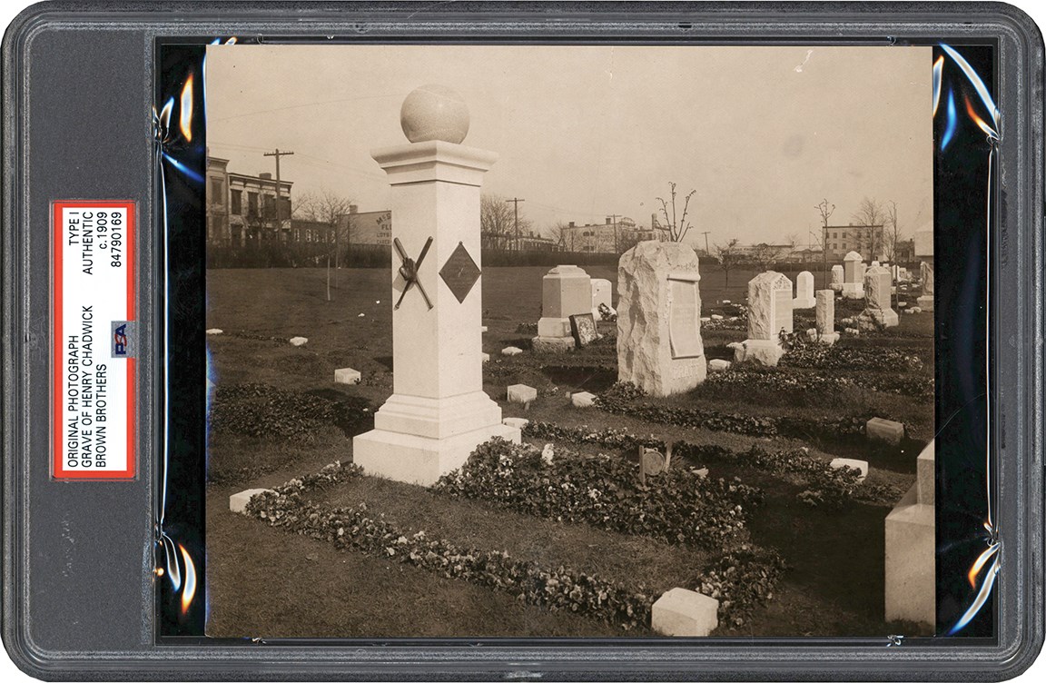 The Brown Brothers Photograph Collection - Henry Chadwick Gravesite Photograph (PSA Type I)