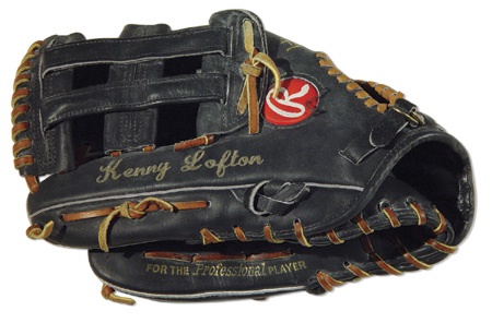 Baseball Equipment - 1990’s Kenny Lofton Game Used Glove