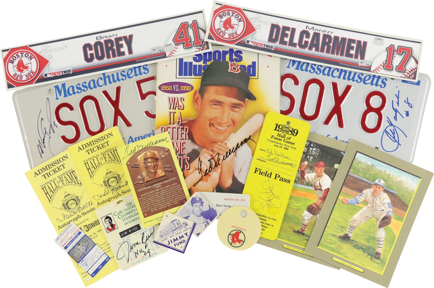 - Large Collection of Red Sox Eclectic