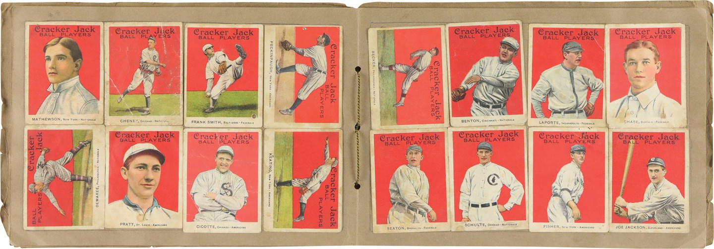 - 14-1915 Cracker Jack Complete Set (176) From the Barry Halper Collection