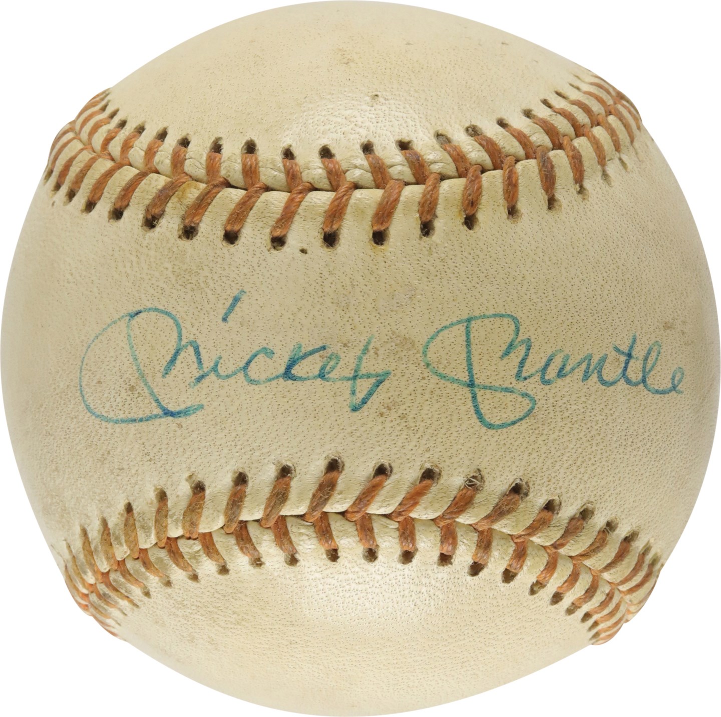 - 1967 Mickey Mantle Single-Signed Baseball (PSA)
