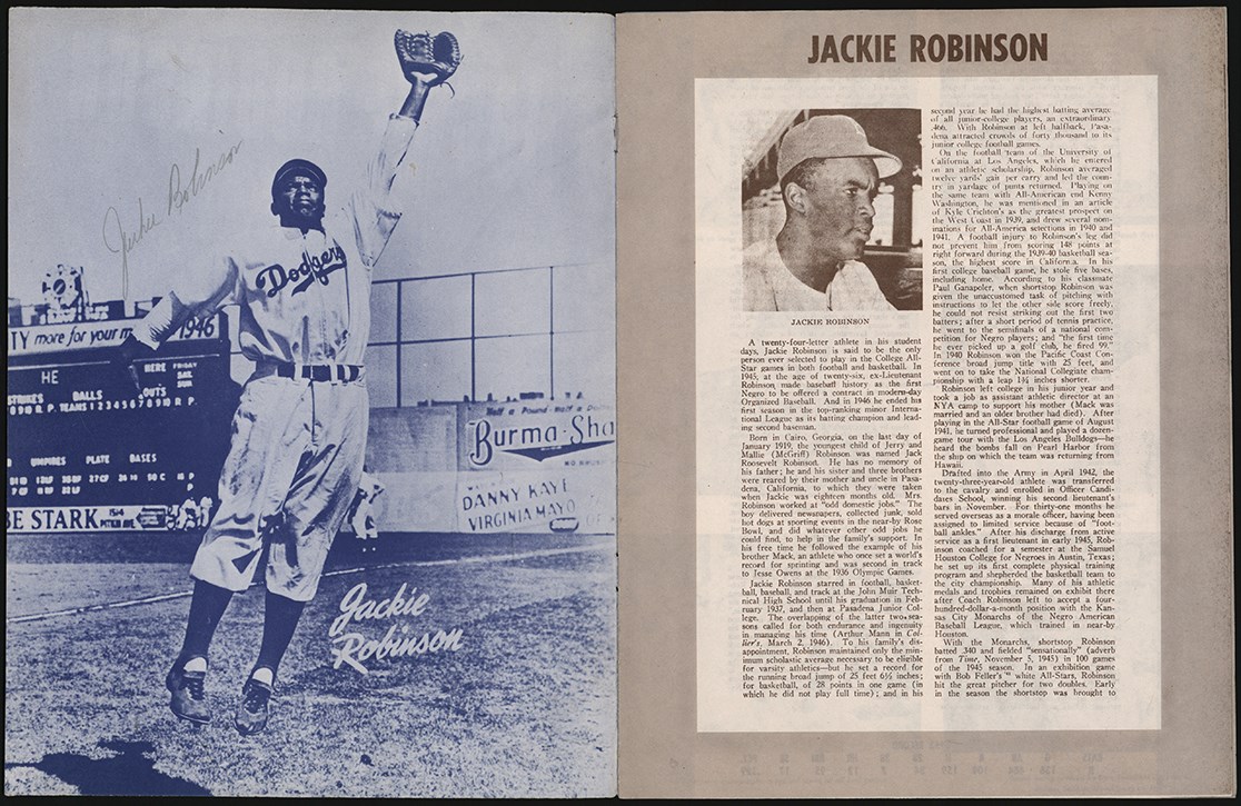 - 1953 Jackie Robinson & Others Signed Barnstorming Program (JSA)