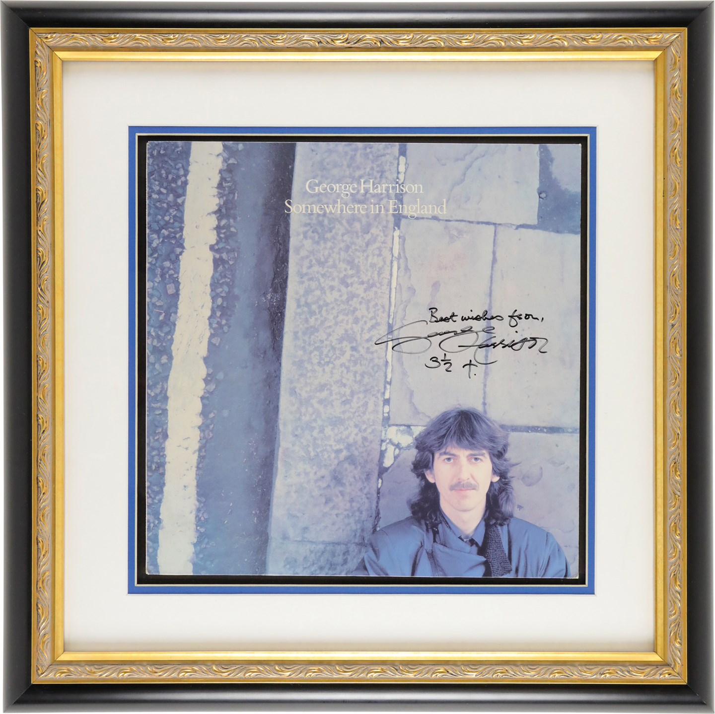 - Rare George Harrison Signed Record Album Cover (PSA)