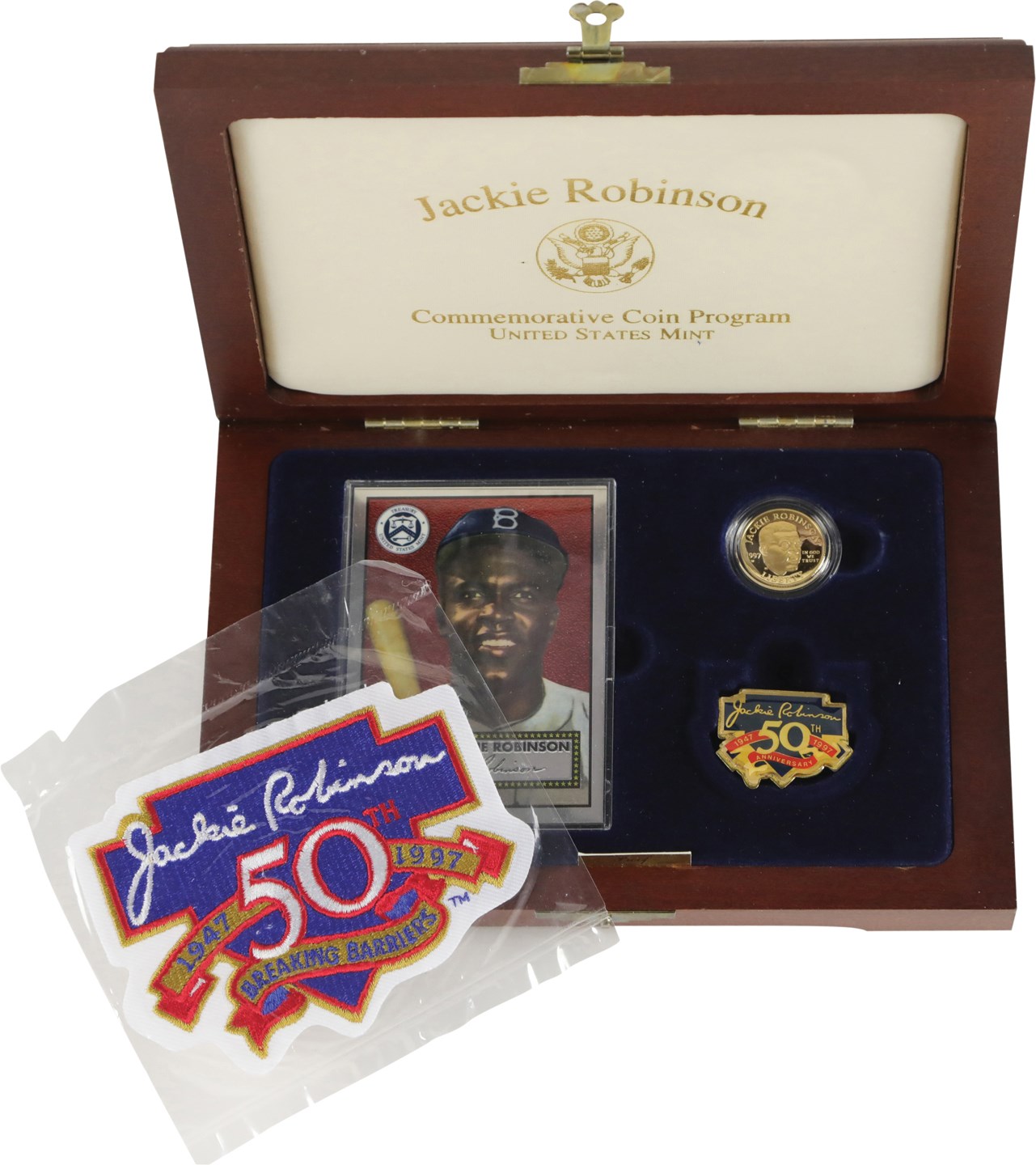 - 1997 Jackie Robinson 50th Anniversary Gold Coin (1/4 Ounce)