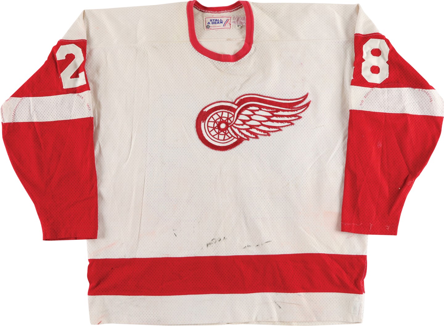 - 1979-80 Reed Larson Detroit Red Wings Game Worn Jersey