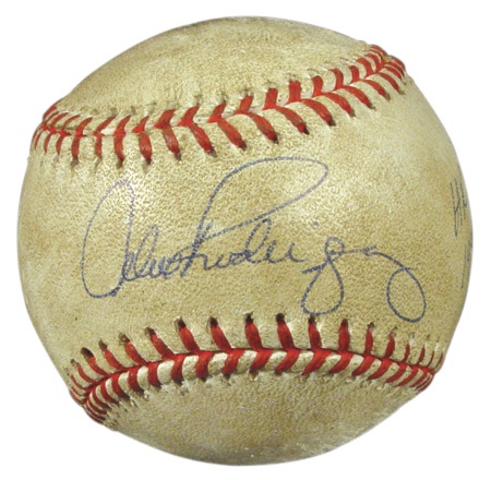 Game Used Baseballs - 1998 Alex Rodriguez Signed Home Run #24 Baseball