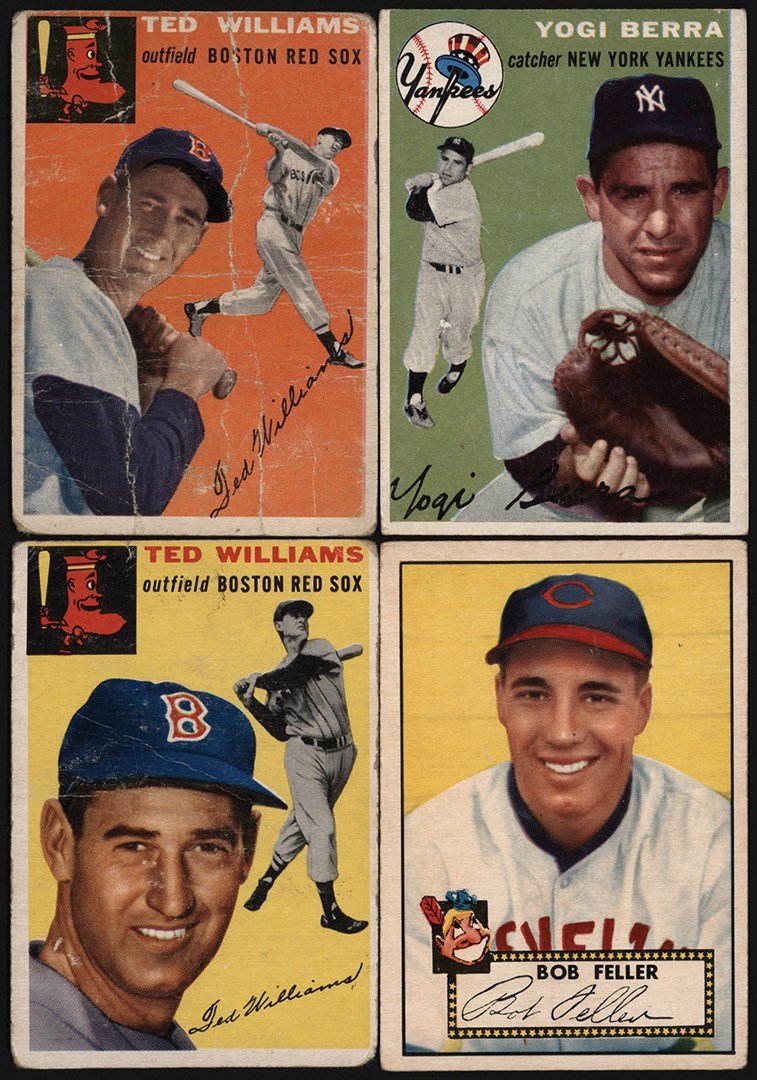 - 1952-1959 Topps & Bowman Baseball Collection w/Hall of Famers (210)