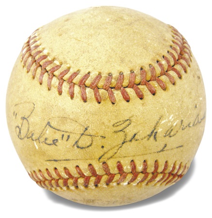 Single Signed Baseballs - “Babe” Didrikson Zaharias Single Signed Baseball