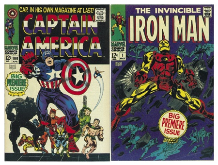 Comics and Cartoons - “Captain America” and “Iron Man” #1 Comic Books