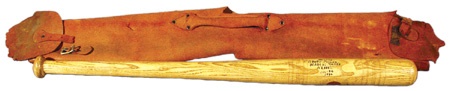 Memorabilia - 19th Century Baseball Bat Hand Made in Prison by a “Lifer”