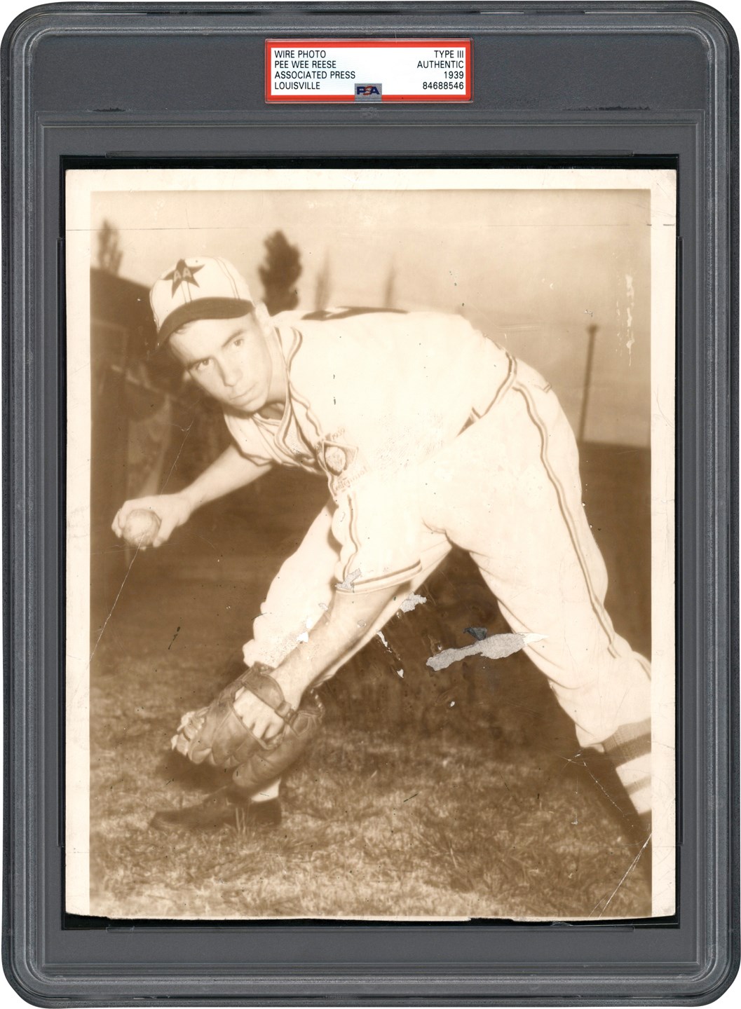 Vintage Sports Photographs - 1939 Pee Wee Reese Pre-Rookie Photograph (PSA Type III)