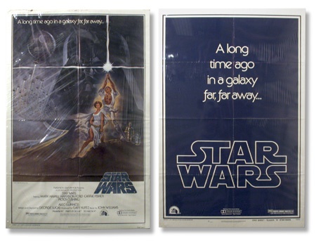 Movies - Two Original “Star Wars” One-Sheet Movie Posters