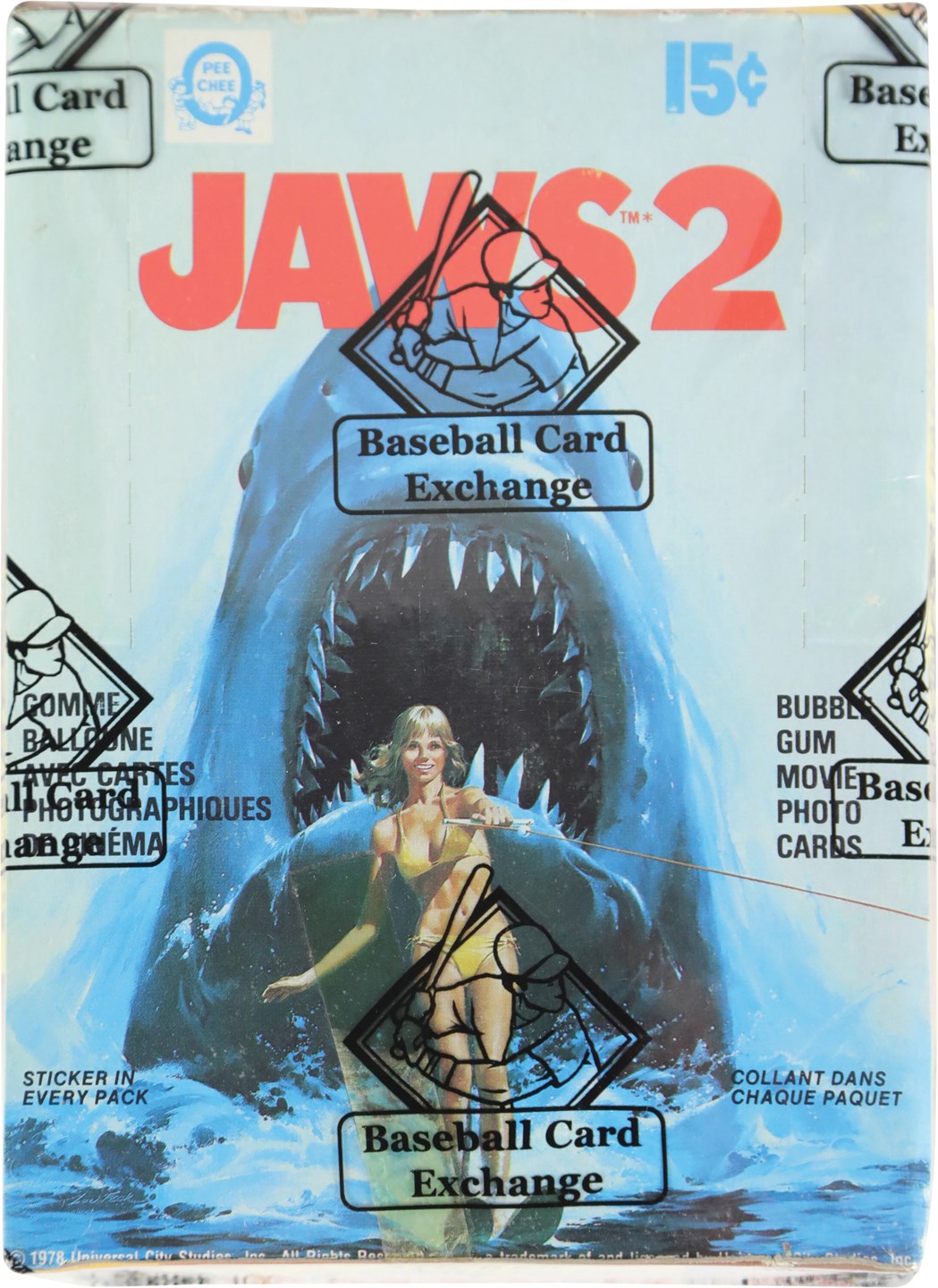 - 1978 O-Pee-Chee Jaws 2 Unopened Wax Box (BBCE)