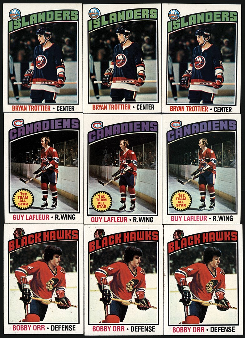 Hockey Cards - 1976 Topps Hockey Vending Collection w/Eighty-Eight Brian Trottier Rookie Cards (850)
