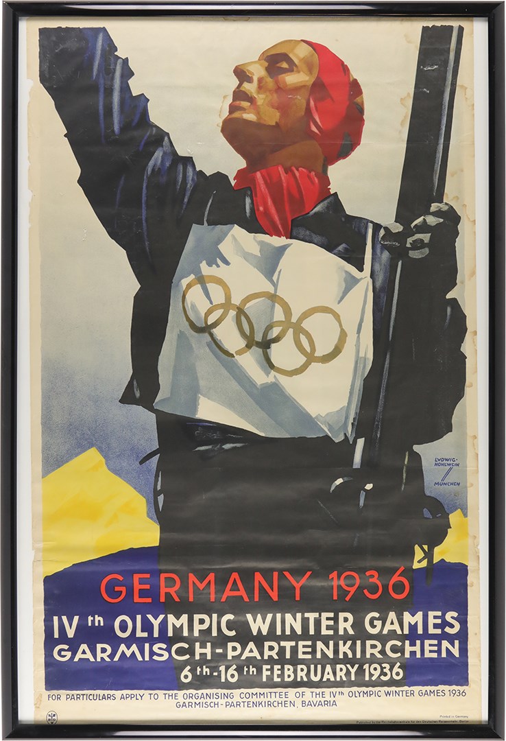 - 1936 Germany Olympic Winter Games Original Poster