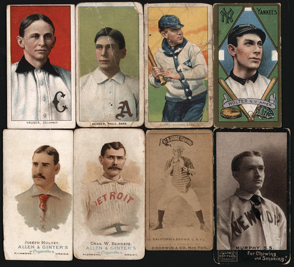 - 887-1913 Baseball "Type Card" Collection w/T206 Hall of Famers (17)