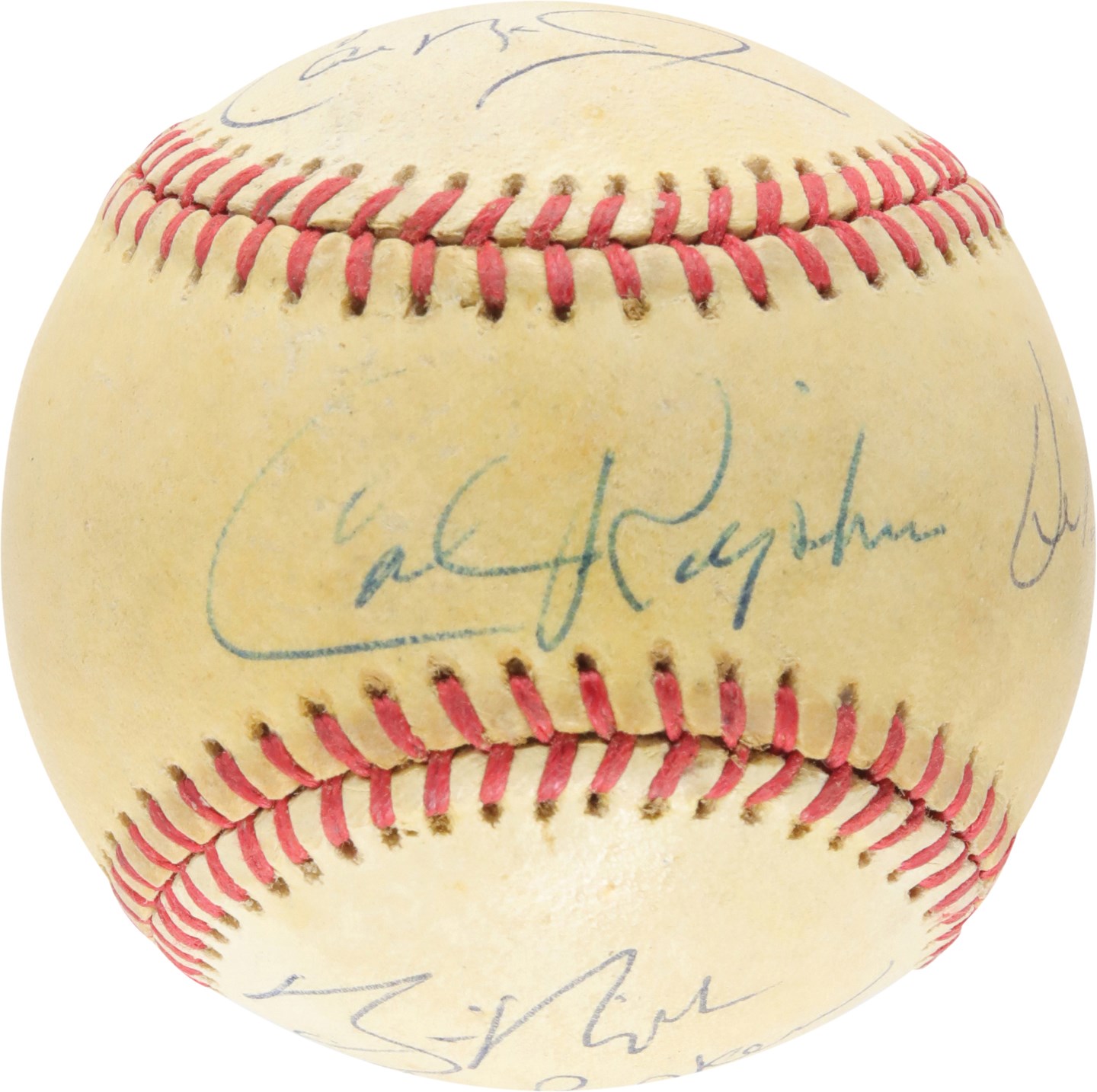 Baseball Autographs - Call Ripken Family-Signed Baseball by Six Members (PSA)