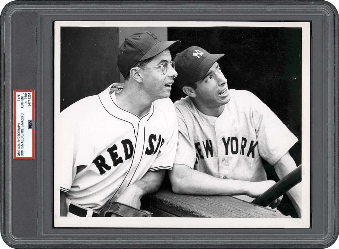 Vintage Sports Photographs - Joe & Dom DiMaggio Photograph (PSA Type I)
