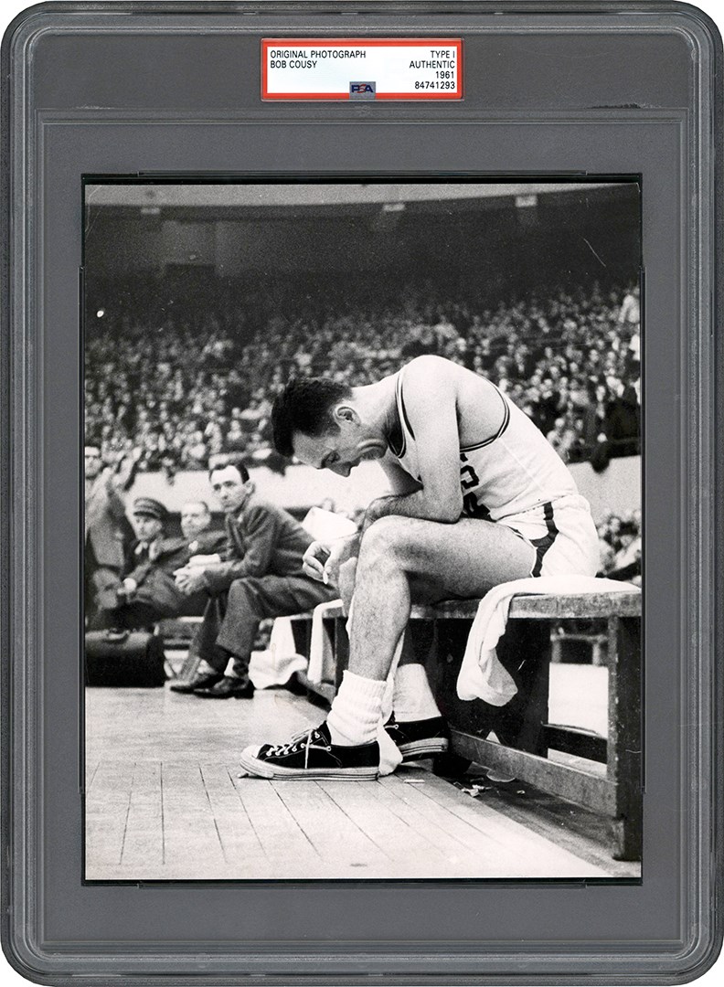 Vintage Sports Photographs - 1961 Bob Cousy Photograph (PSA Type I)