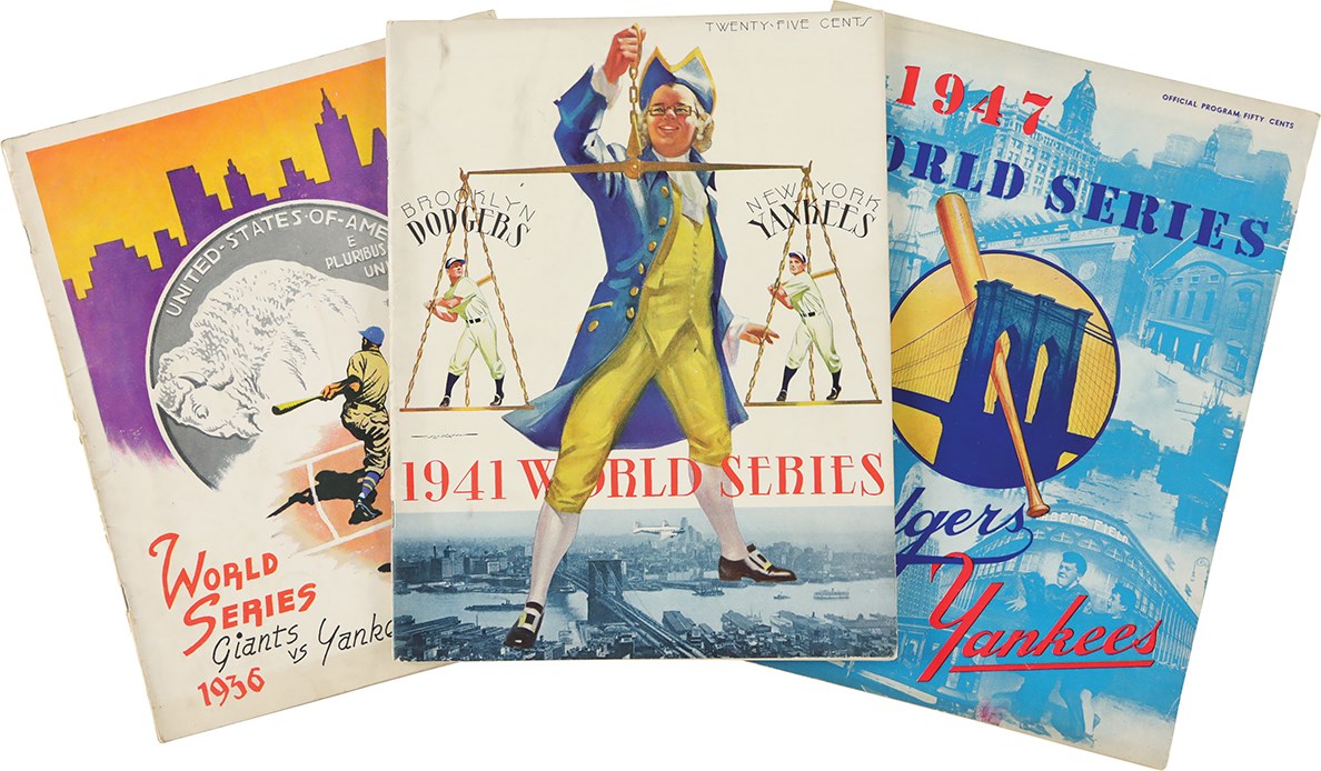 - 1936-1947 World Series Program Collection (3)