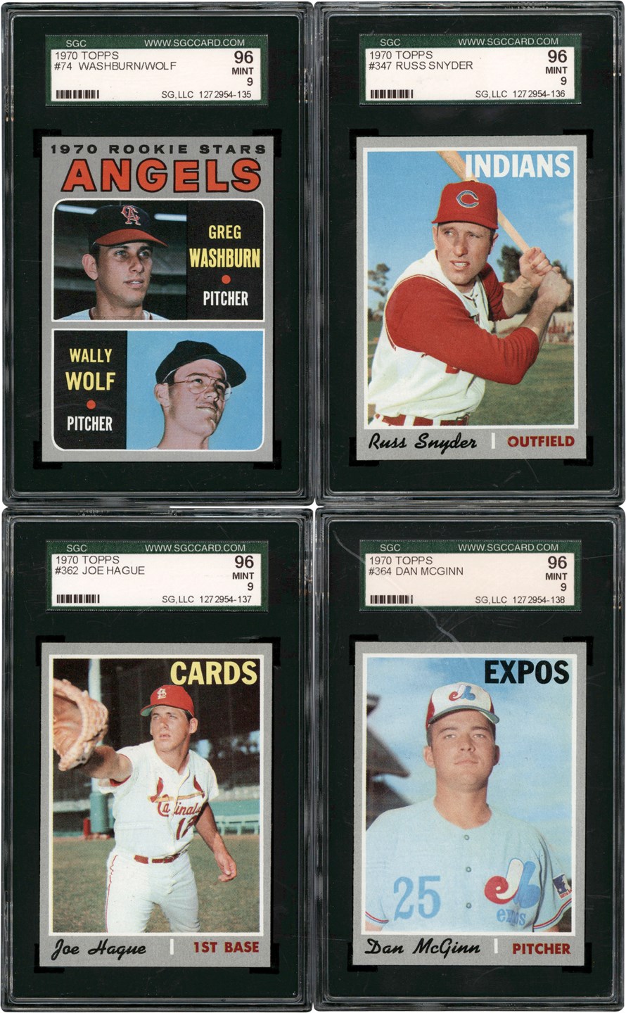 - 970 Topps Baseball SGC MINT 9 Collection (4)