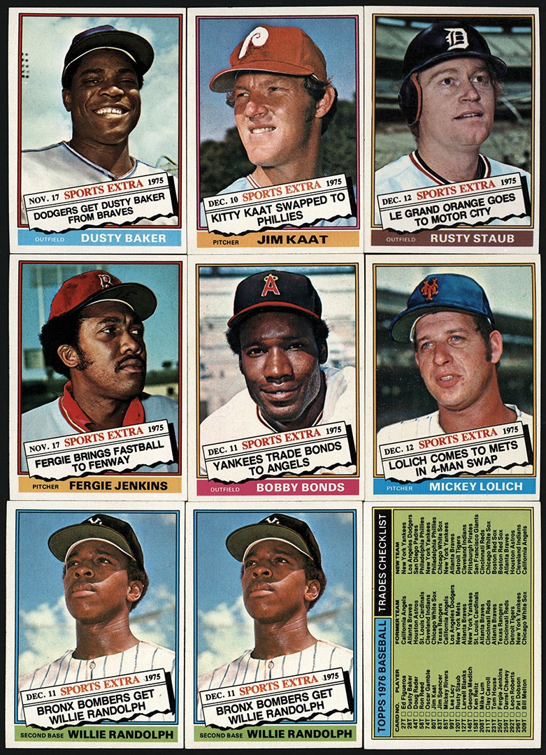 - 1976 Topps Traded Baseball Hoard (5,500+)