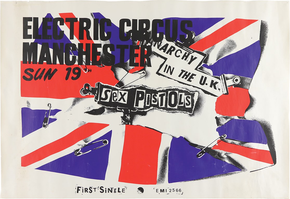 Rock And Pop Culture - 12/19/76 Sex Pistols Electric Circus Original Large Format Concert Poster