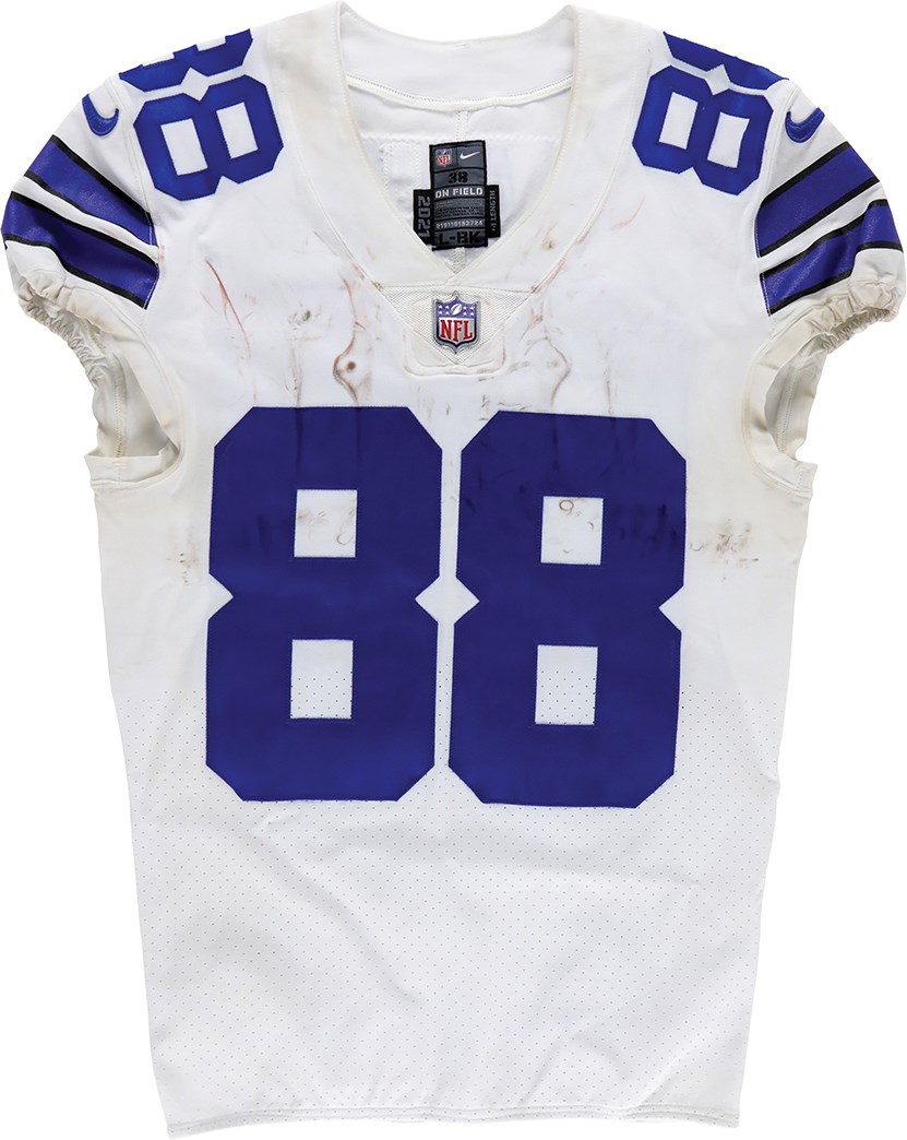- 1/14/21 CeeDee Lamb Unwashed Dallas Cowboys "Two Touchdown" Game Worn Jersey (Davious Photo-Matched LOA)