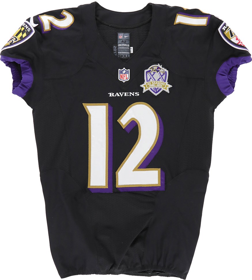 Football - 0/11/15 Darren Waller Baltimore Ravens Game Worn Jersey - Second Career Catch Game (Photo-Matched)