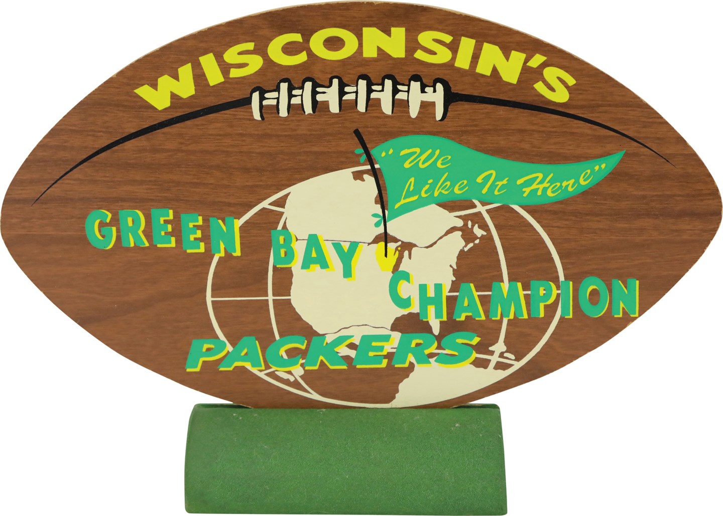 - 1960s Green Bay Packers World Champions Standee