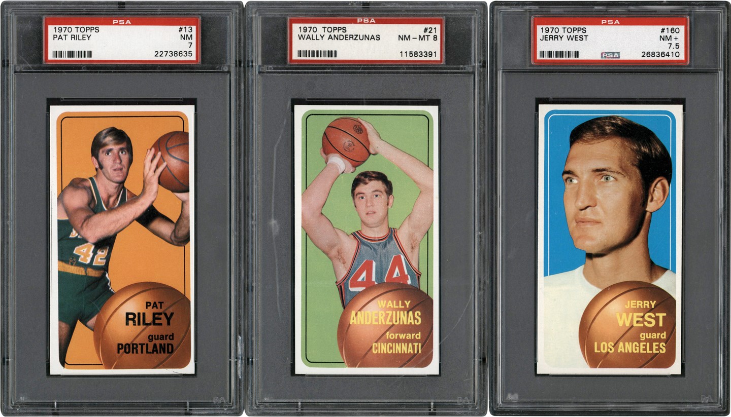 - 1970-1971 Topps Basketball Collection w/PSA Jerry West (205)