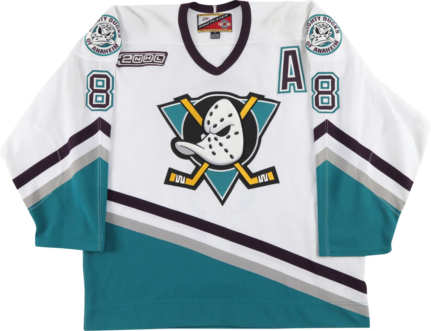 - 1999-2000 Teemu Selanne Anaheim Mighty Ducks Game Issued Jersey