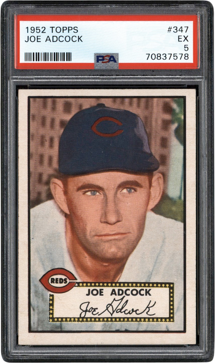 - 1952 Topps #347 Joe Adcock PSA EX 5 - Newly Discovered Example