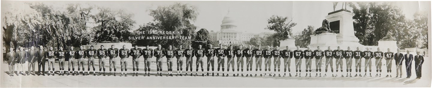 Football - Huge 1961 Washington Redskins Panoramic Photograph