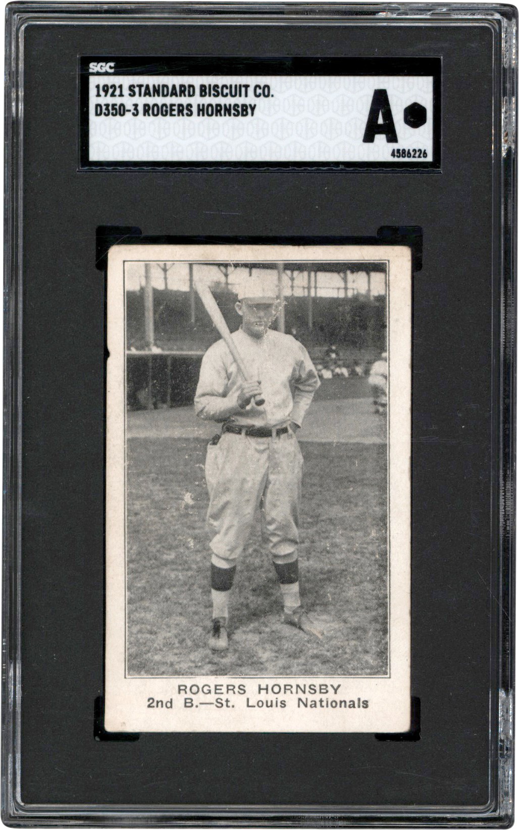 - 921 D350-3 Standard Biscuit Rogers Hornsby SGC Authentic