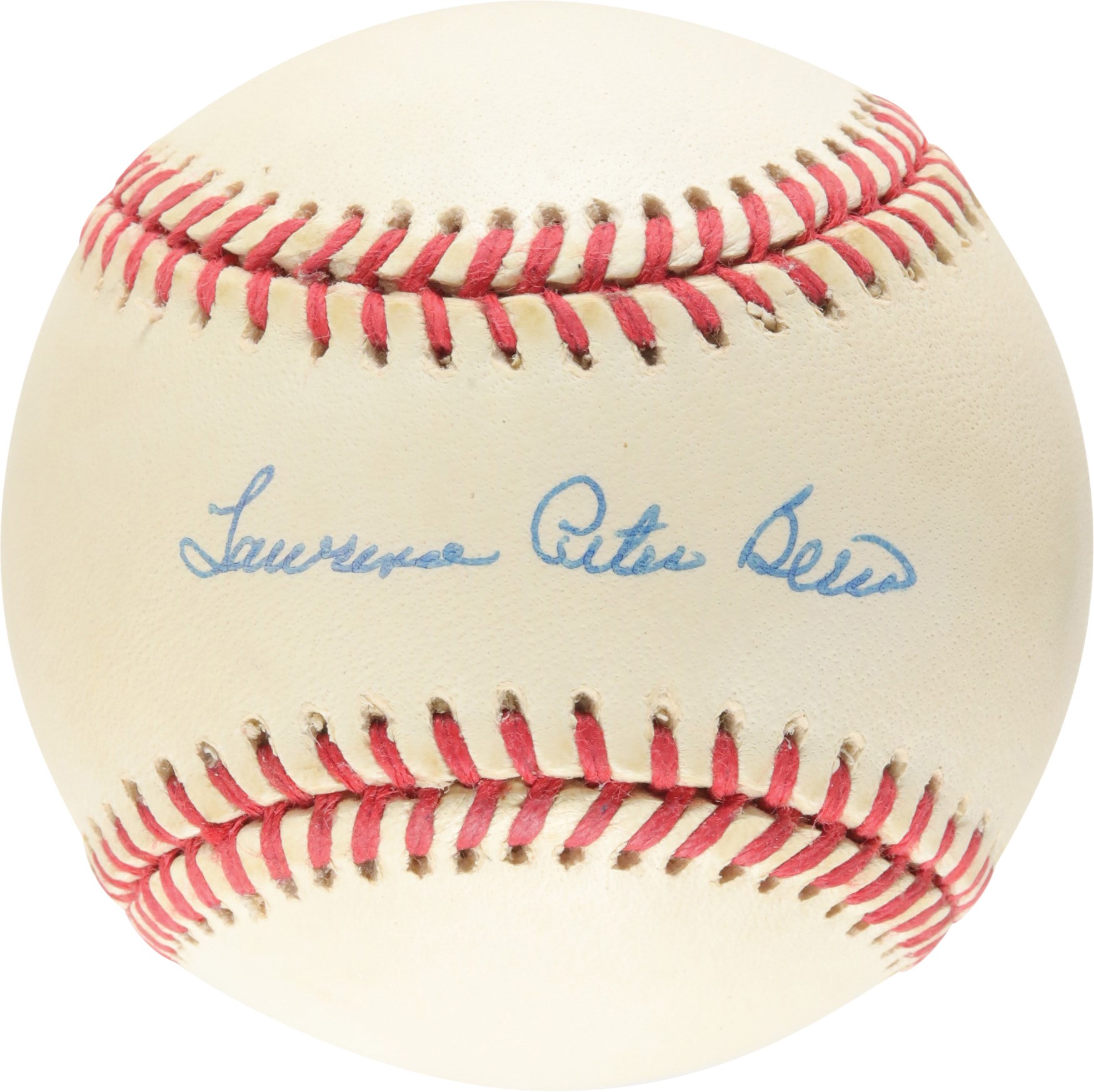 Baseball Autographs - Rare Lawrence Peter Berra Full Name Single-Signed Baseball