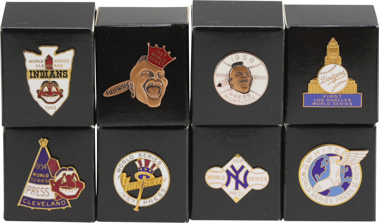 - 1940s-50s World Series Press Pin Collection (10)